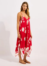 Seafolly Mayflower Scarf Dress in Cosmo Red