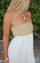 Show Me Your Mumu Dockside Maxi Dress in White Voile with Twisted Rope