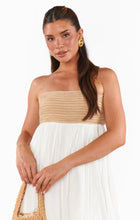 Show Me Your Mumu Dockside Maxi Dress in White Voile with Twisted Rope