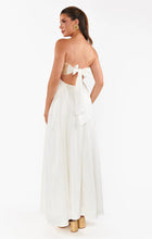 Show Me Your Mumu Dockside Maxi Dress in White Voile with Twisted Rope