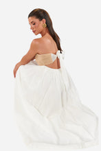 Show Me Your Mumu Dockside Maxi Dress in White Voile with Twisted Rope