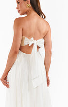 Show Me Your Mumu Dockside Maxi Dress in White Voile with Twisted Rope
