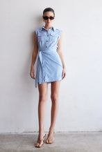 JS71 Kenlie Dress in Blue/White Stripe