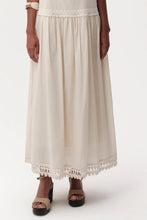Exquise Clarisse Lace Detail Strappy Midi Dress in Beige