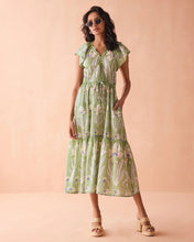 Omika Cora Midi Dress in Macie Matcha