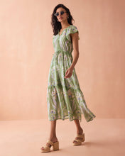 Omika Cora Midi Dress in Macie Matcha