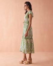 Omika Cora Midi Dress in Macie Matcha