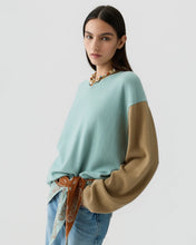 Guest In Residence Baseball Oversized Crew in Sage Brush/Camel