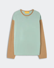 Guest In Residence Baseball Oversized Crew in Sage Brush/Camel