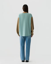 Guest In Residence Baseball Oversized Crew in Sage Brush/Camel