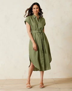 Tommy Bahama Sage Linen Shirt Dress