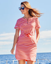 Tommy Bahama Pink Stripe Drawstring Waist Dress