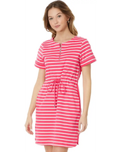 Tommy Bahama Pink Stripe Drawstring Waist Dress