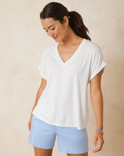 Tommy Bahama White Jersey V-Neck Tee