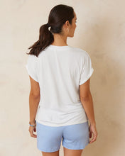 Tommy Bahama White Jersey V-Neck Tee