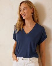 Tommy Bahama Navy Jersey V-Neck Tee