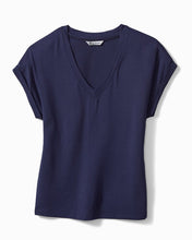 Tommy Bahama Navy Jersey V-Neck Tee