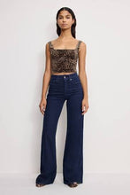 Good American Good Petite Palazzo Jean in Dark Wash