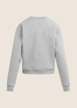 Favorite Daughter The Cropped Signature Sweatshirt in Heather Gray