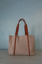 Lauren Reed Paloma Tote in Cream Nubuck Leather