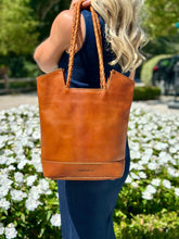 Lauren Reed Carmen Leather Tote in Rustic Tan