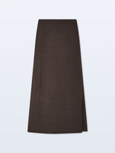 White & Warren Organic Cotton Skirt in Dark Espresso