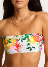 Seafolly High Waisted Bandeau Postcard Print Bikini