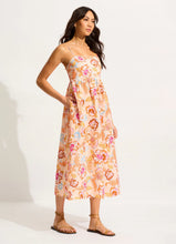 Seafolly Peach Floral Midi Dress