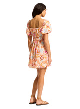 Seafolly Peach Floral Puff Sleeve Dress