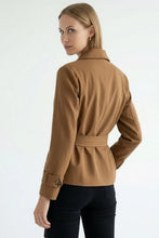 Exquise Soraine Trench Coat Jacket in Camel