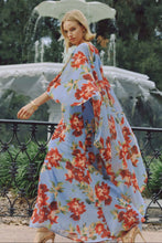 Hutch Avielle Dress in Blue/Red Floral