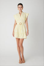JS71 Lavina Dress in Yellow/White Stripe