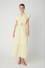 JS71 Alizia Dress in Yellow/White Stripe