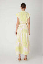 JS71 Alizia Dress in Yellow/White Stripe