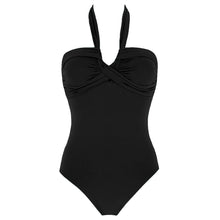 Seafolly Halter Bandeau One Piece in Black