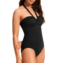 Seafolly Halter Bandeau One Piece in Black