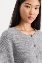 Good American Chunky Knit Cardigan in Heather Grey