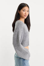 Good American Chunky Knit Cardigan in Heather Grey