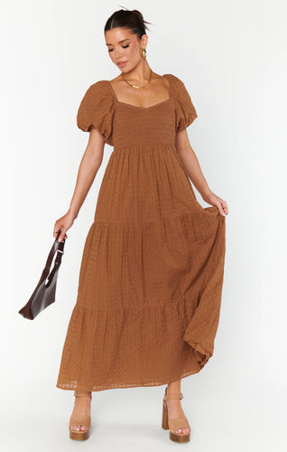 Show Me Your Mumu Brown Maxi Dress