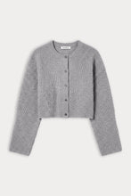 Good American Chunky Knit Cardigan in Heather Grey