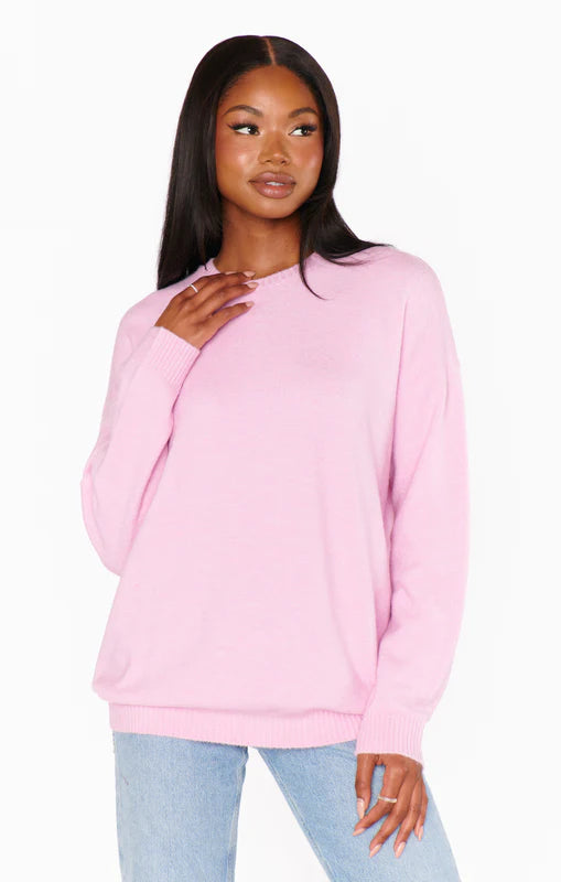 Show Me Your Mumu Mauve Pink Soft Sweater