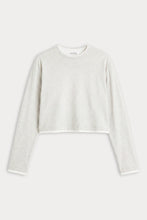 Good American Long Sleeve Layered Tee in Vintage Grey