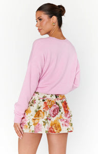 Show Me Your Mumu Mauve Pink Soft Sweater