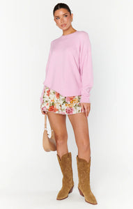 Show Me Your Mumu Mauve Pink Soft Sweater