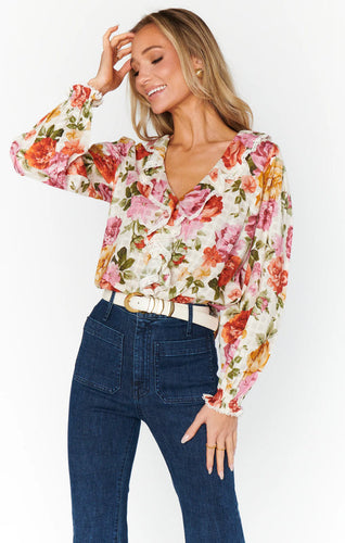 Show Me Your Mumu Floral Blouse