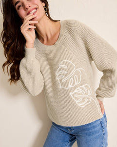 Tommy Bahama Beige Breezy Beach Knit Sweater