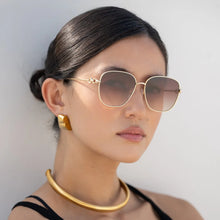 Freyrs Lea Gold/Brown Sunglasses