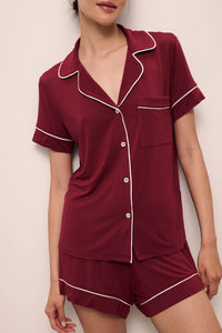 Eberjey Gisele Relaxed Short Cabernet PJ Set