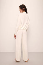 Eberjey Cozy Ivory Wide Leg Pant