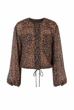 JS71 Fenwick Blouse in Leopard Print